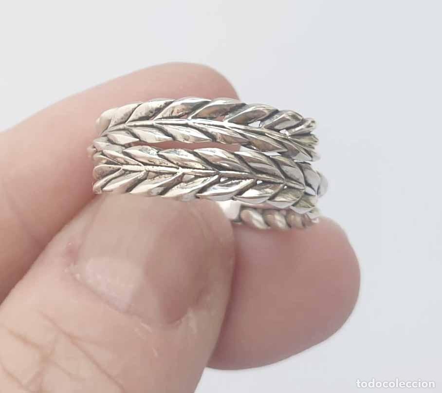 Joyeria: Anillo plata 925 hojas de laurel entrelazadas - Foto 14