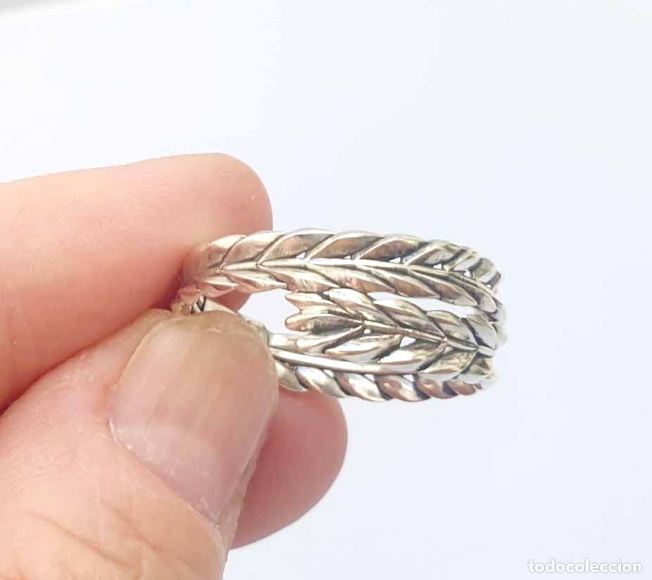 Joyeria: Anillo plata 925 hojas de laurel entrelazadas - Foto 15
