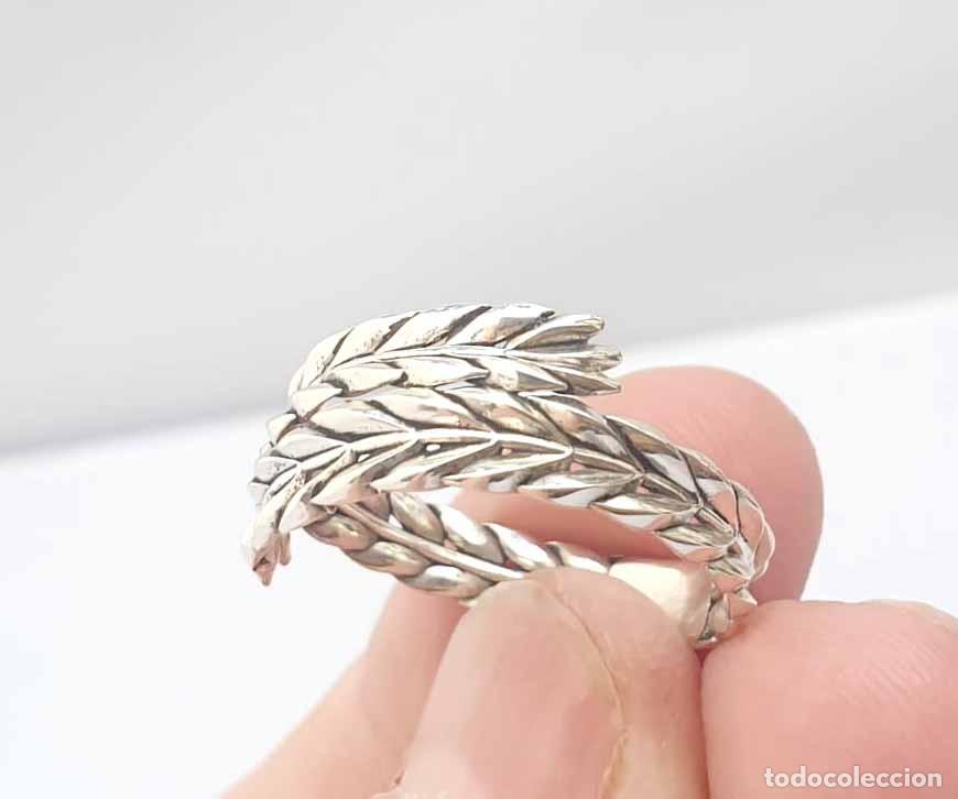 Joyeria: Anillo plata 925 hojas de laurel entrelazadas - Foto 16