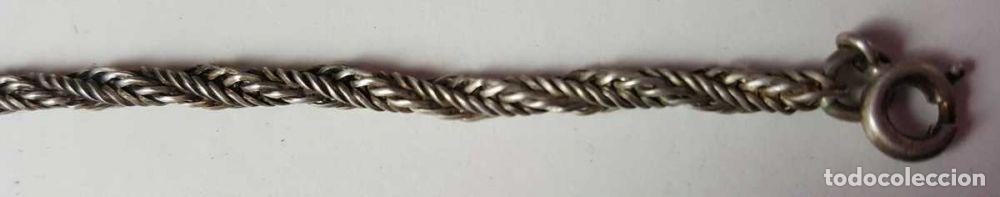 Joyeria: PULSERA DE CORDON EN PLATA. A&Ntilde;OS 60 / 70. - Foto 3