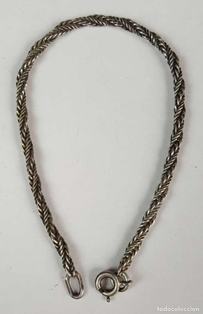 Joyeria: PULSERA DE CORDON EN PLATA. A&Ntilde;OS 60 / 70. - Foto 1