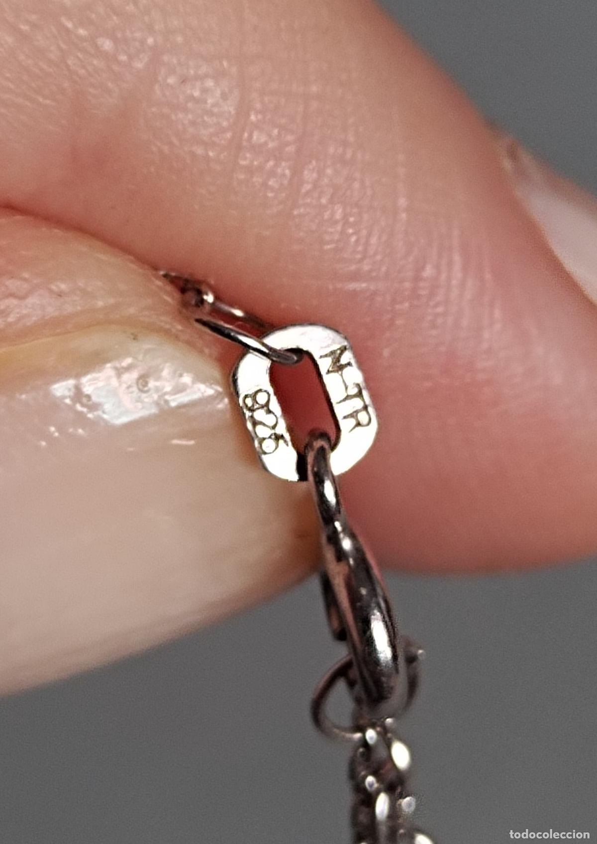 Joyeria: Colgante, con cadena, plata de ley con circonitas. - Foto 3