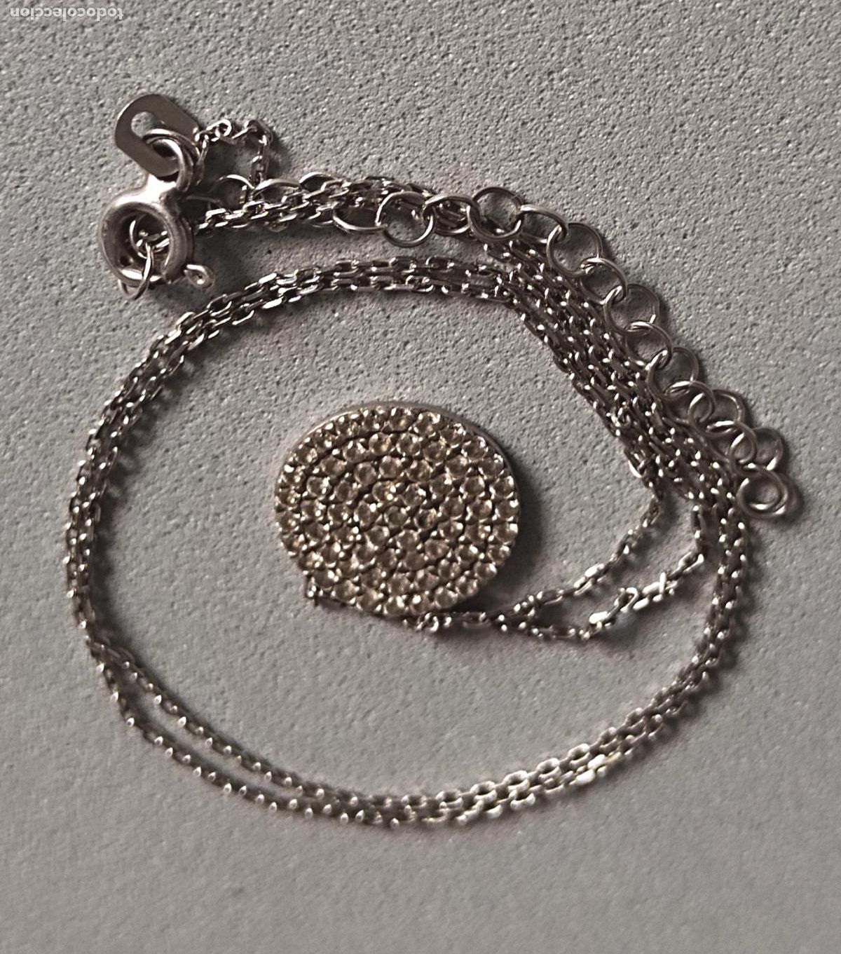 Joyeria: Colgante, con cadena, plata de ley con circonitas. - Foto 1