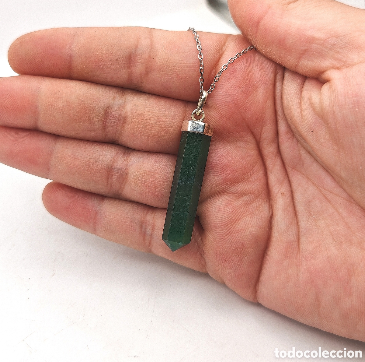 Joyeria: Collar de Jade en Plata de Ley - Foto 4