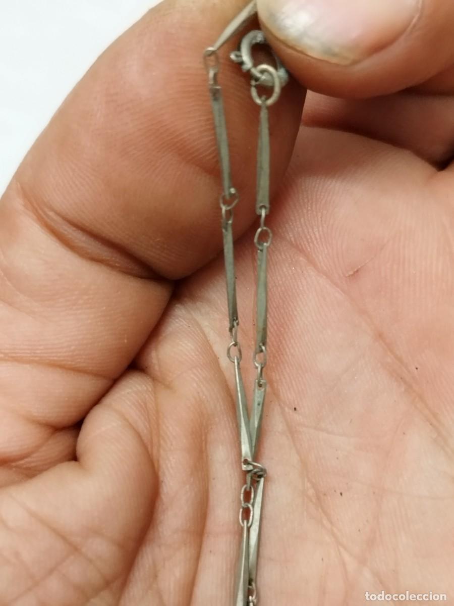 Joyeria: Antigua pulsera de mujer plateada. - Foto 4
