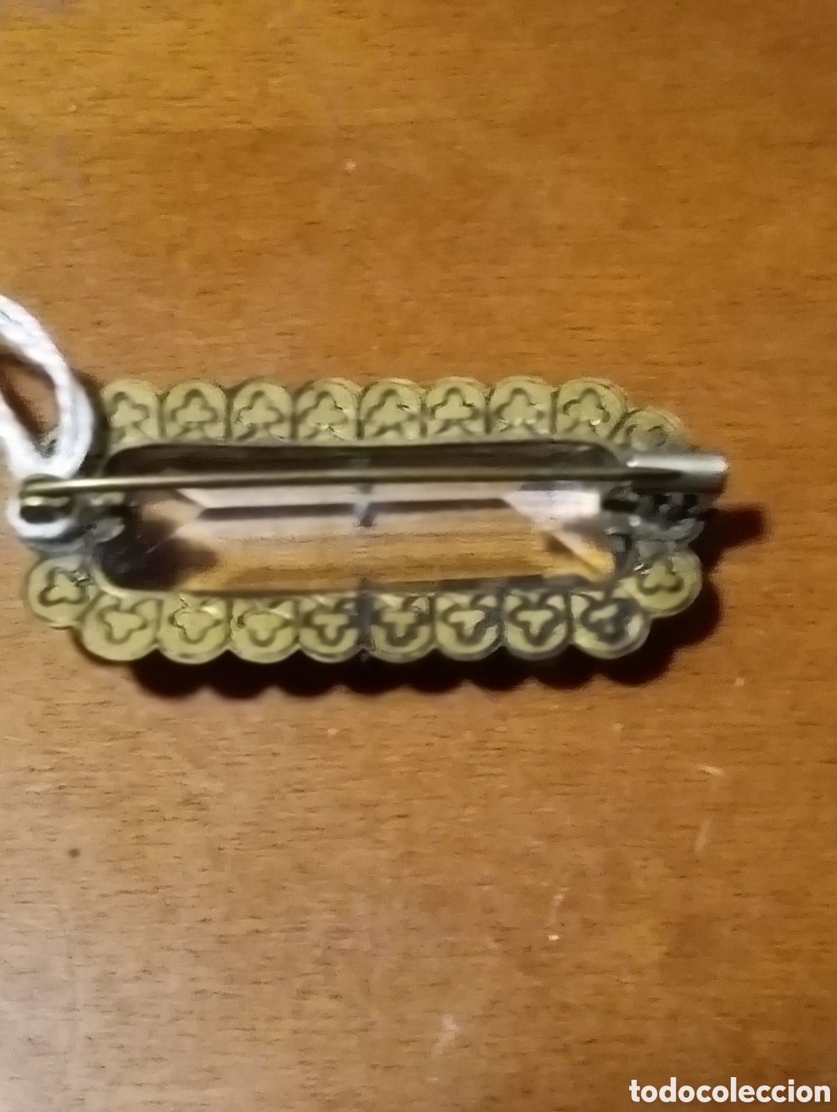 Joyeria: Broche victoriano rectangular de pedrer&iacute;a para mujer, coleccionable y completo 1900 - Foto 2