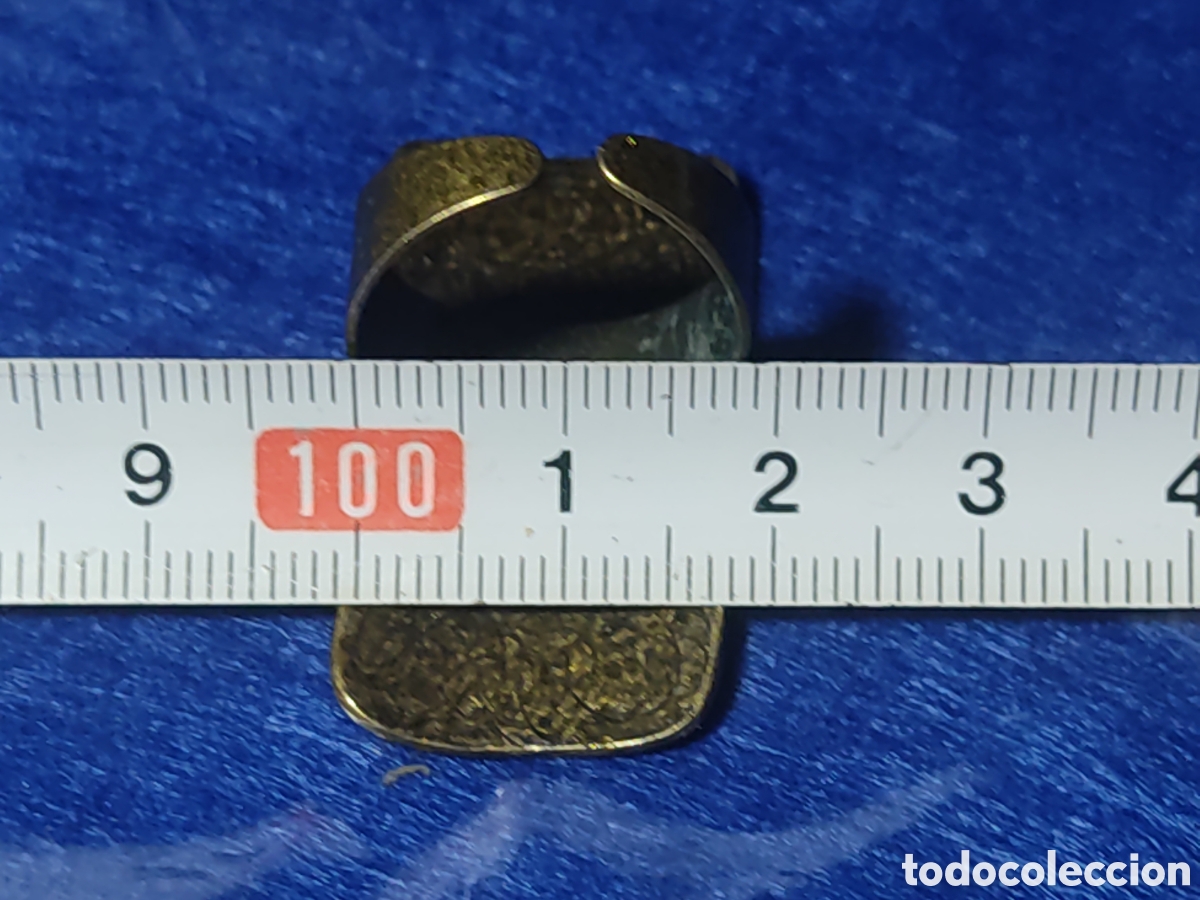 Joyeria: Anillo de lat&oacute;n ajustable.Vintage. - Foto 6