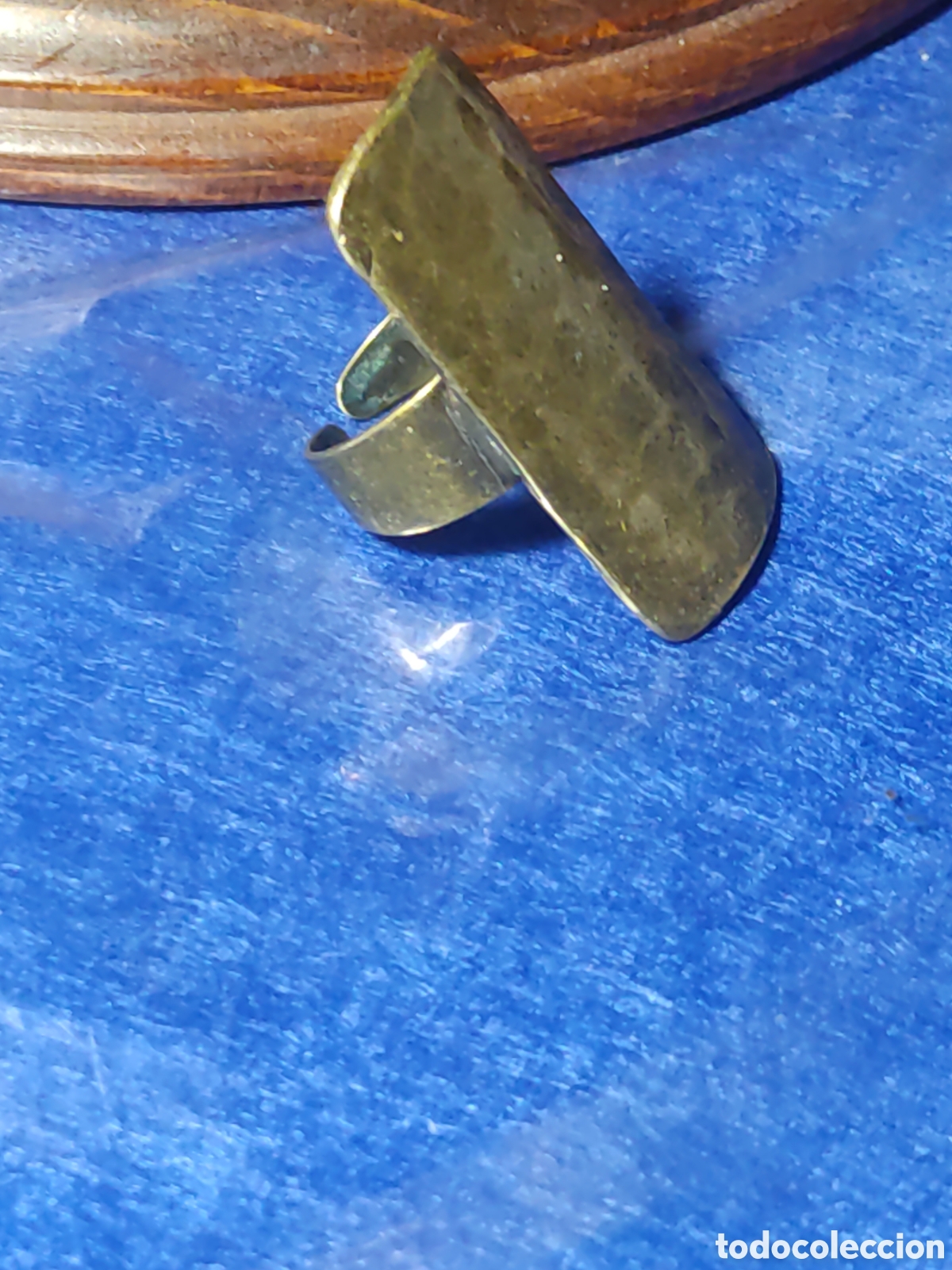 Joyeria: Anillo de lat&oacute;n ajustable.Vintage. - Foto 8