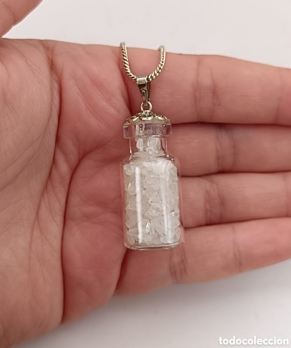Joyeria: Collar de Cuarzo Blanco en Botellita - Foto 2