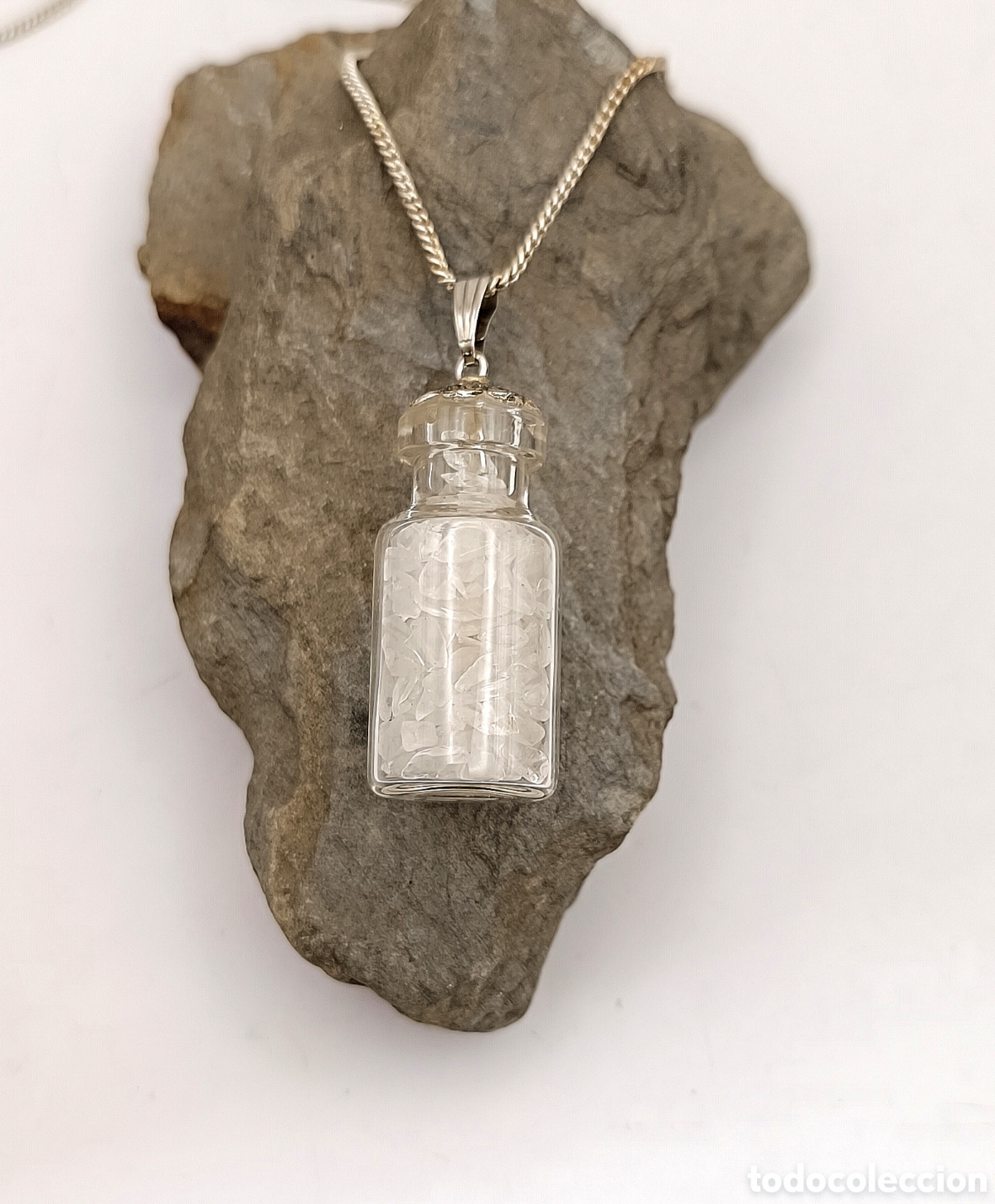Joyeria: Collar de Cuarzo Blanco en Botellita - Foto 1
