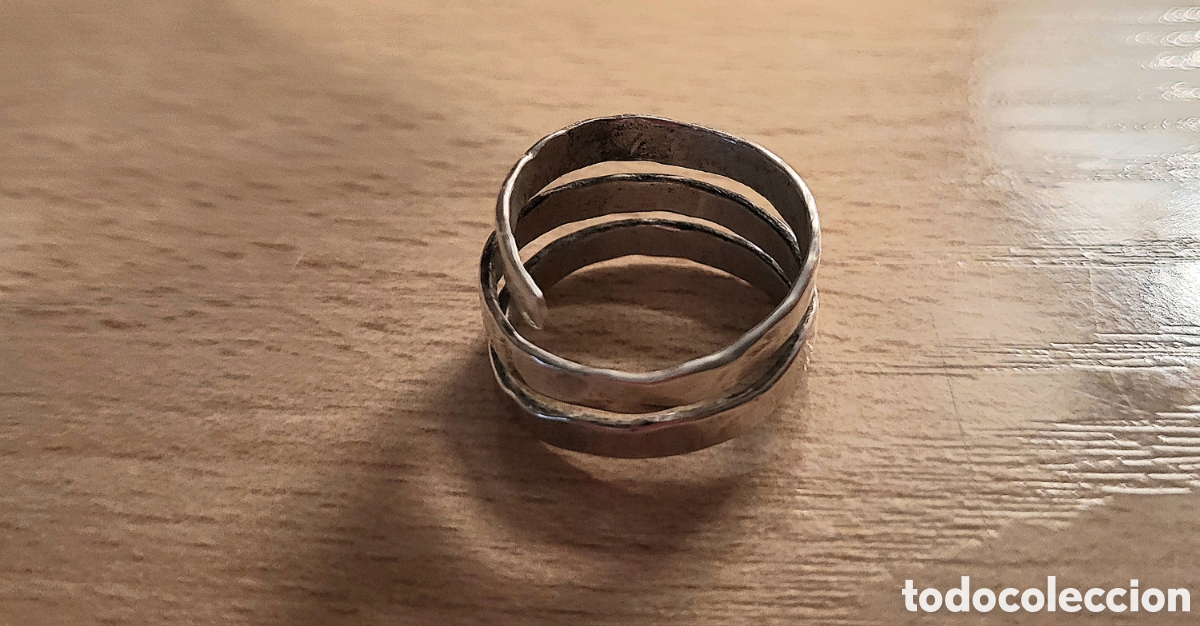 Joyeria: ANILLO DE PLATA GRABADA, COMO NUEVO. TALLA 17 ADAPTABLE - Foto 3