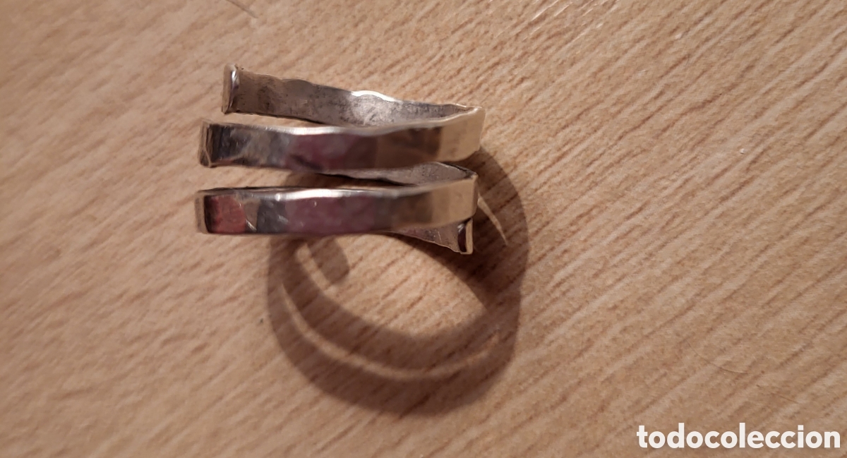 Joyeria: ANILLO DE PLATA GRABADA, COMO NUEVO. TALLA 17 ADAPTABLE - Foto 4