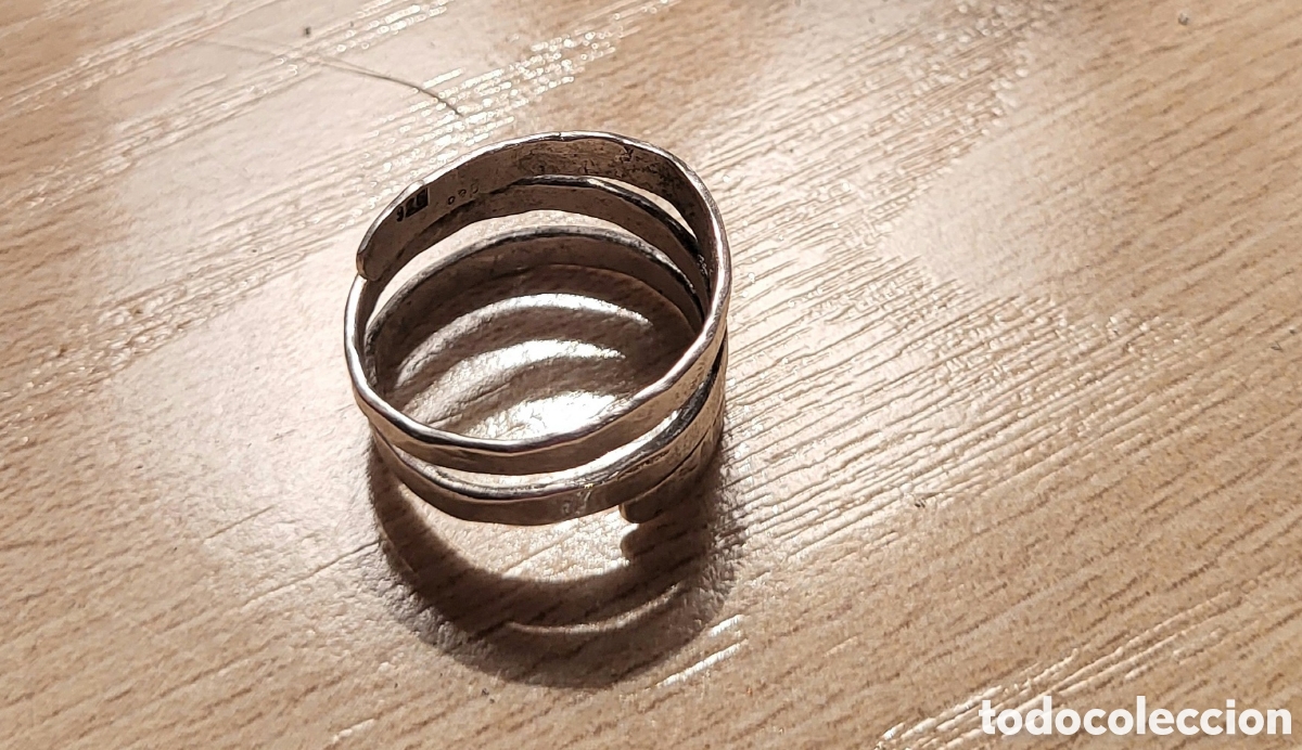 Joyeria: ANILLO DE PLATA GRABADA, COMO NUEVO. TALLA 17 ADAPTABLE - Foto 5