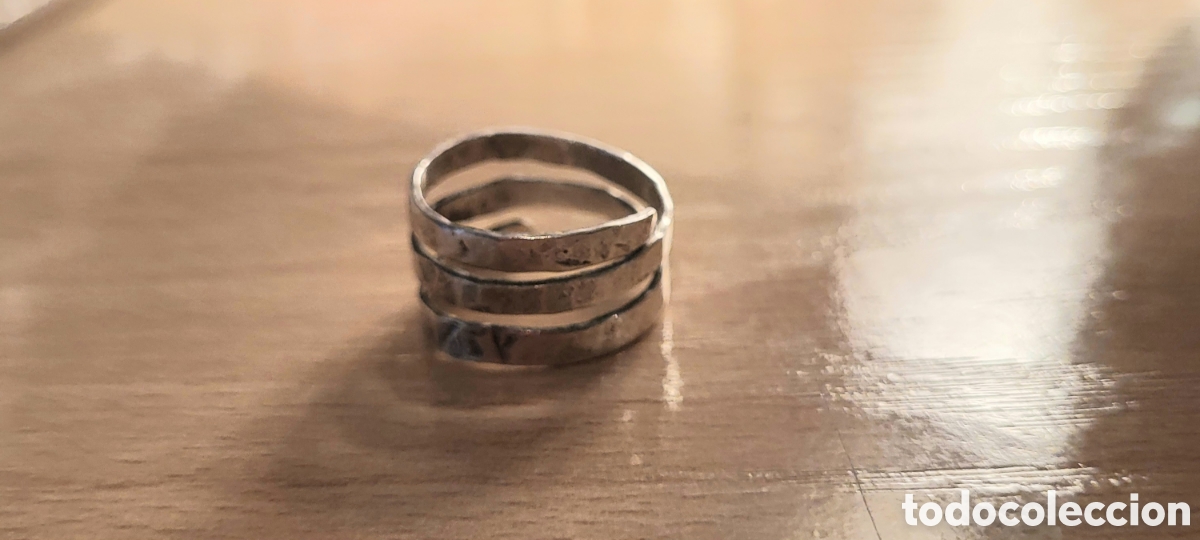 Joyeria: ANILLO DE PLATA GRABADA, COMO NUEVO. TALLA 17 ADAPTABLE - Foto 1