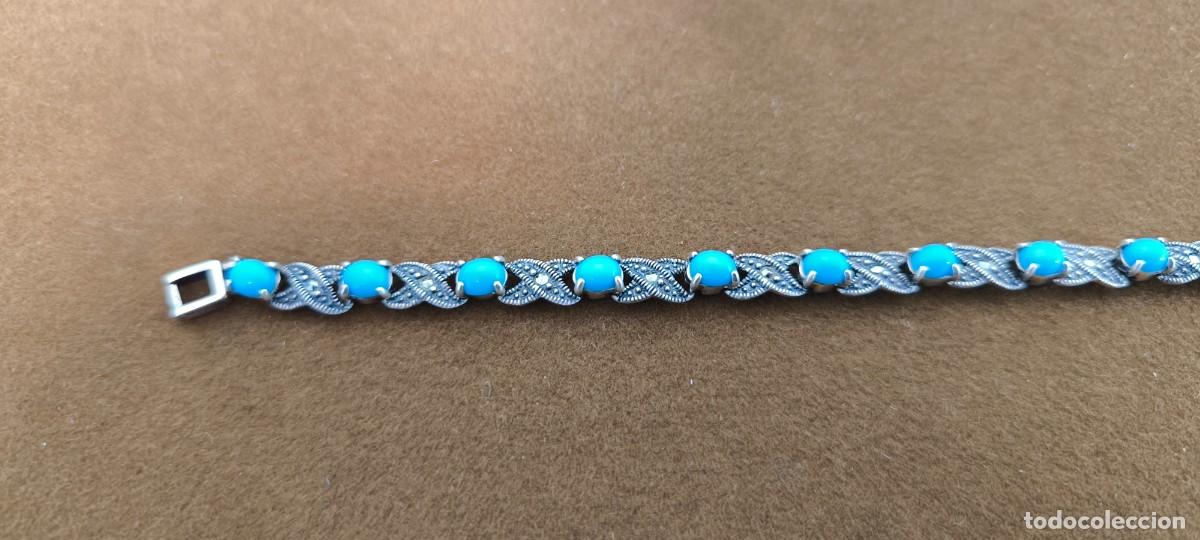Joyeria: PULSERA DE PLATA CON PEDRERIA AZUL - Foto 3
