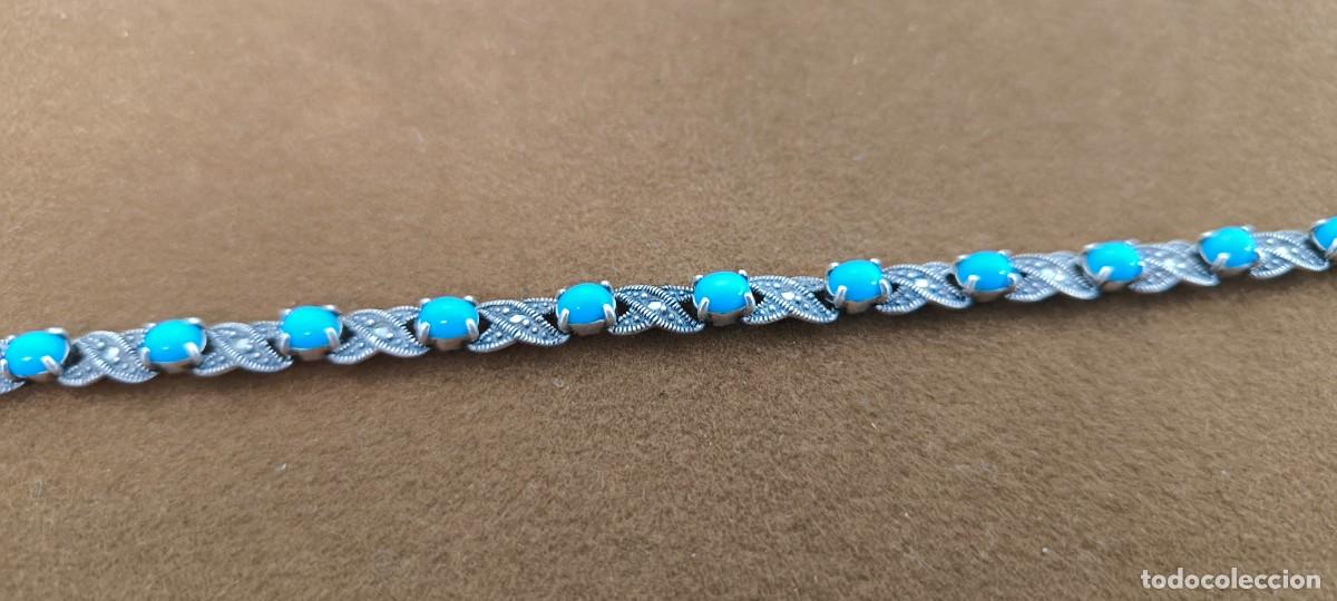 Joyeria: PULSERA DE PLATA CON PEDRERIA AZUL - Foto 5