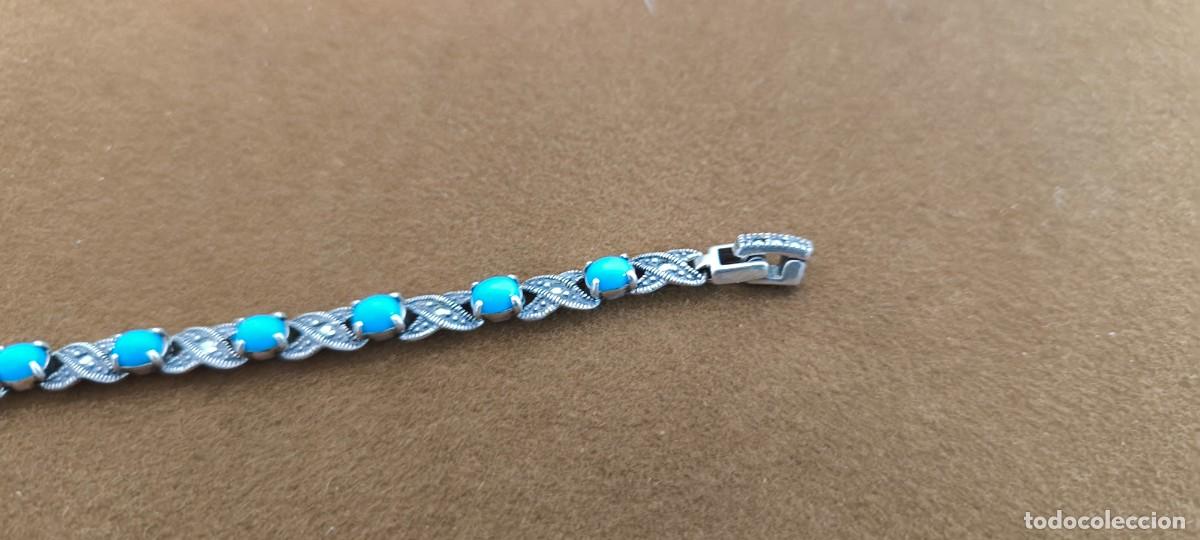 Joyeria: PULSERA DE PLATA CON PEDRERIA AZUL - Foto 6