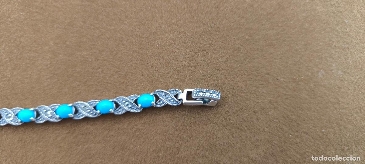 Joyeria: PULSERA DE PLATA CON PEDRERIA AZUL - Foto 7