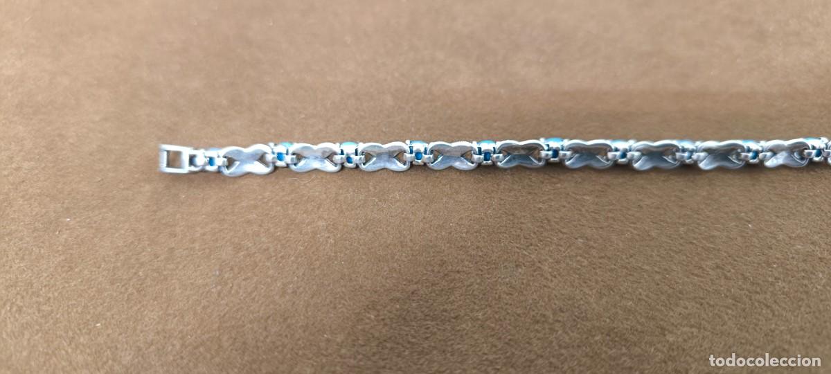 Joyeria: PULSERA DE PLATA CON PEDRERIA AZUL - Foto 8