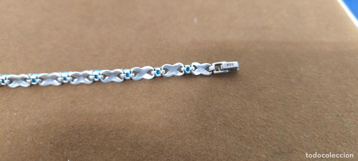 Joyeria: PULSERA DE PLATA CON PEDRERIA AZUL - Foto 9