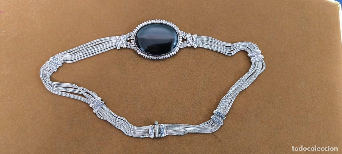 Joyeria: COLLAR EN PLATA Y OVALO EN ONIX NEGRO - Foto 2