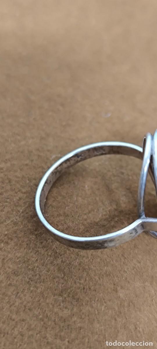Joyeria: ANILLO DE PLATA Y AMBAR CON MARCAS - Foto 5
