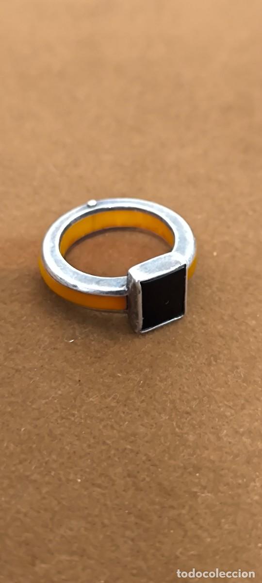 Joyeria: ANILLO DE PLATA Y ONIX NEGRO - Foto 4