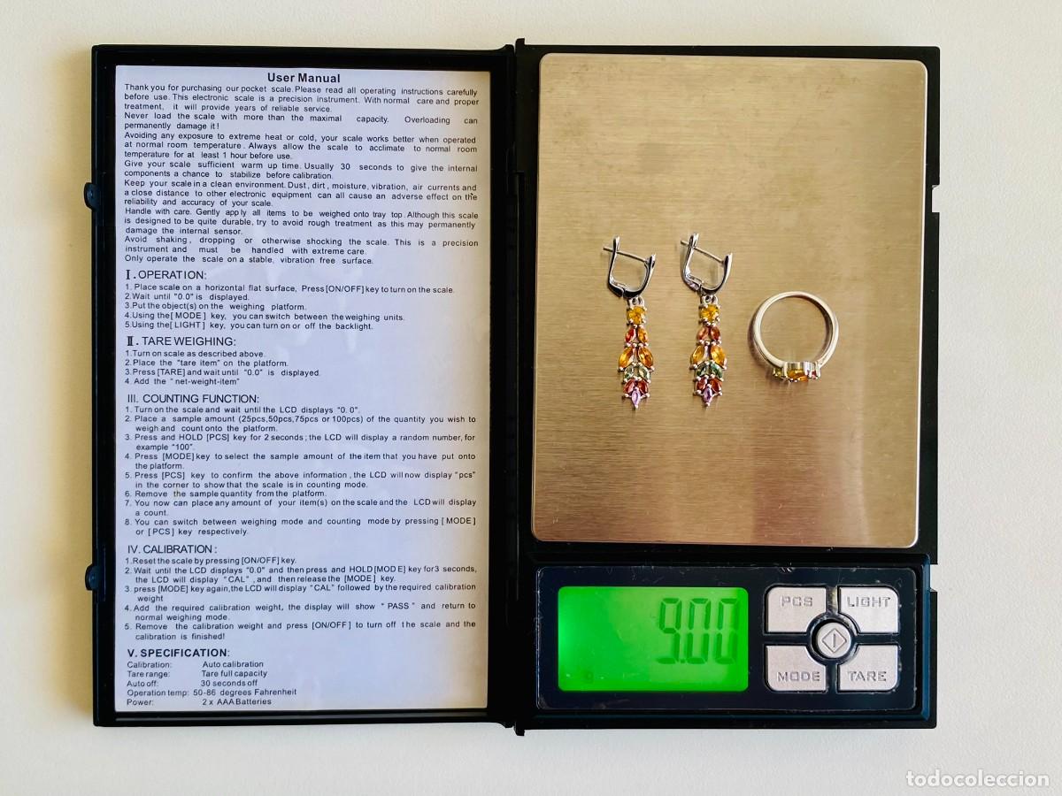 Joyeria: Pendientes y anillo de plata 925 - Foto 12