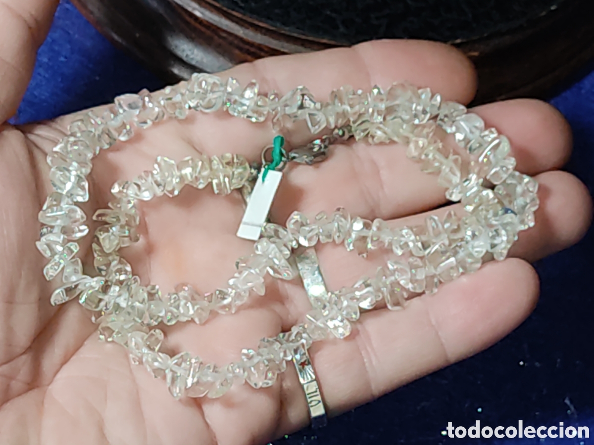 Joyeria: Collar de cristal de roca.Vintage. *T* - Foto 4