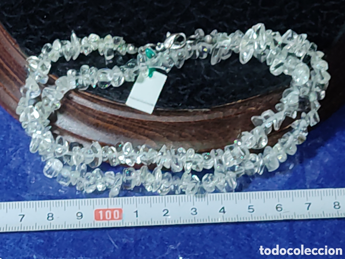 Joyeria: Collar de cristal de roca.Vintage. *T* - Foto 5