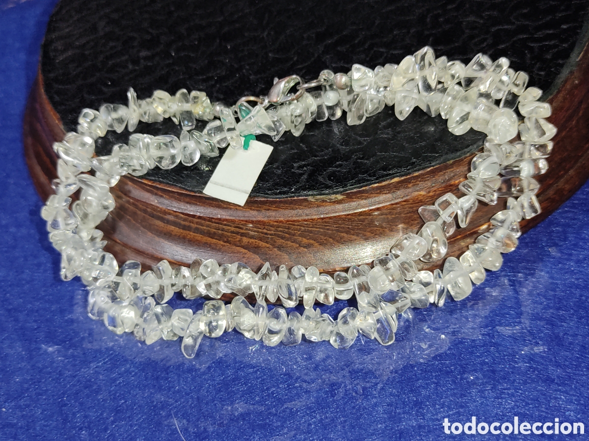 Joyeria: Collar de cristal de roca.Vintage. *T* - Foto 6