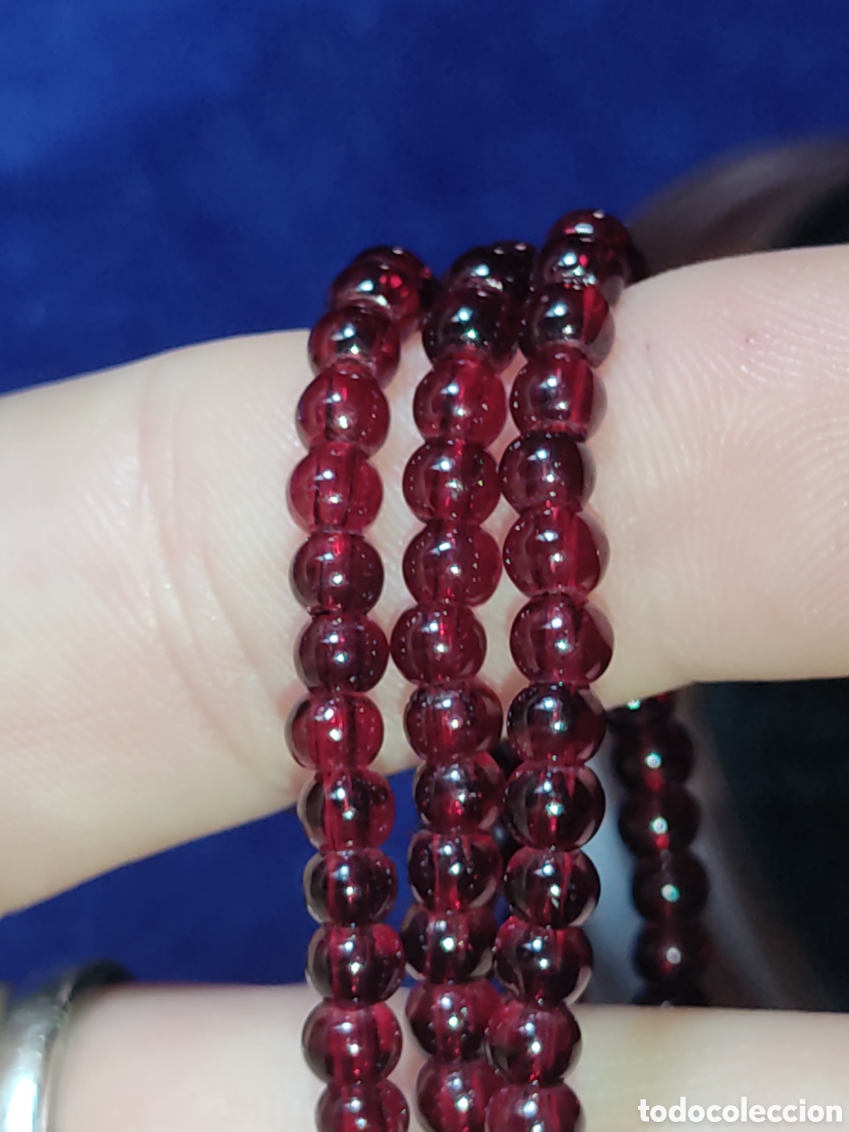 Joyeria: Collar de granates 5.mm.Vintage. - Foto 3