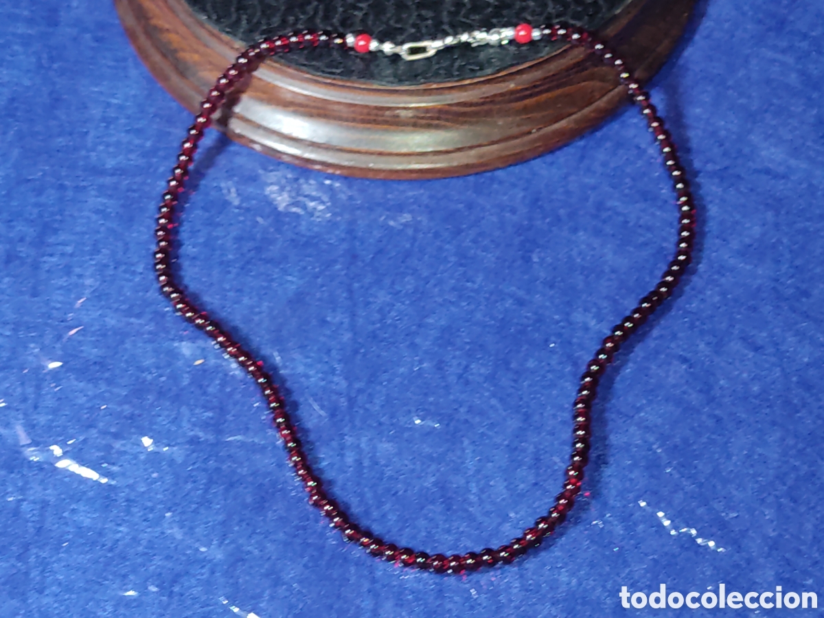 Joyeria: Collar de granates 5.mm.Vintage. - Foto 1