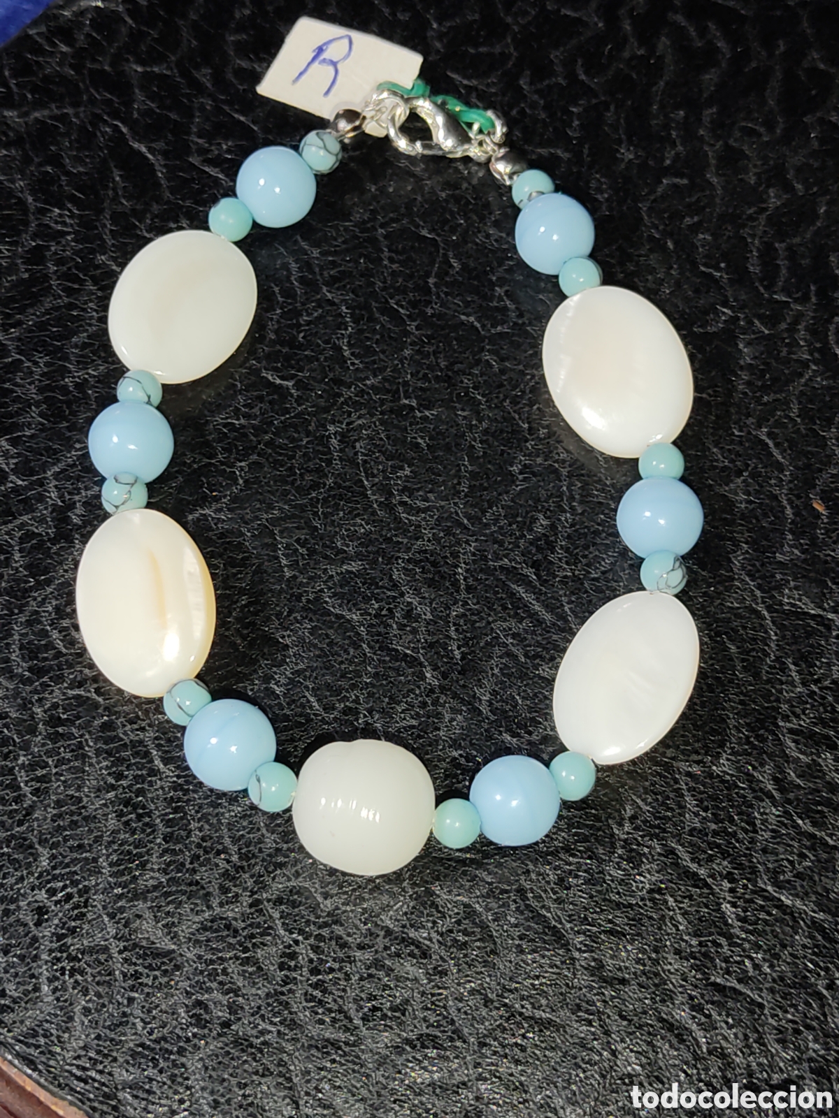 Joyeria: Pulsera de n&aacute;car,turquesa y cristal de Murano.*R* - Foto 2