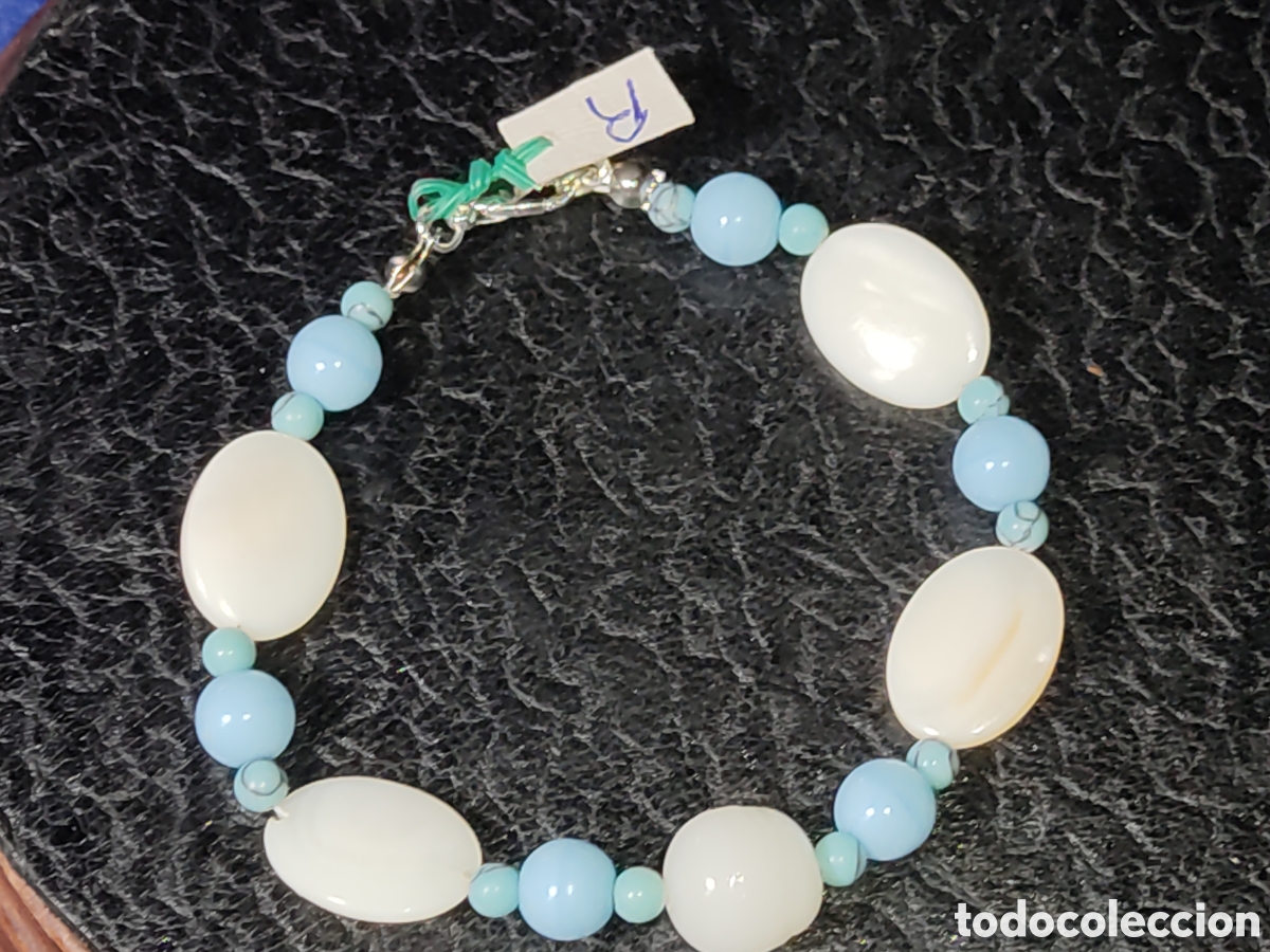 Joyeria: Pulsera de n&aacute;car,turquesa y cristal de Murano.*R* - Foto 4