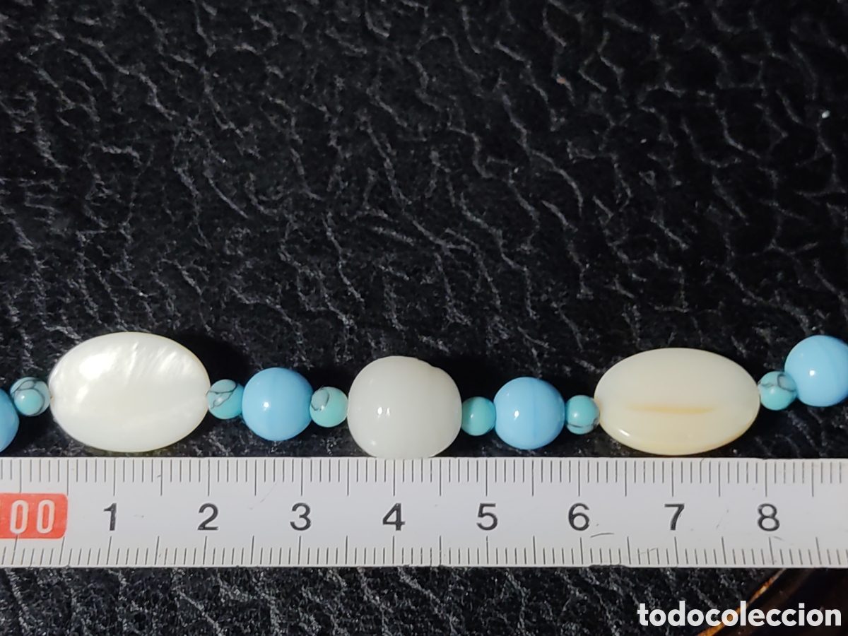 Joyeria: Pulsera de n&aacute;car,turquesa y cristal de Murano.*R* - Foto 6