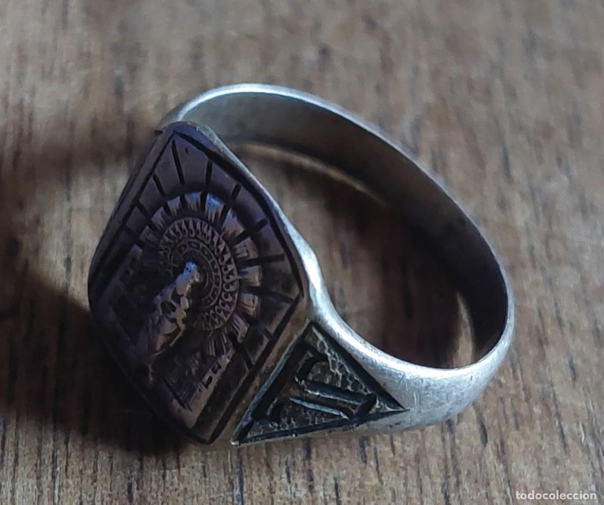 Joyeria: Anillo plata Virgen del Roc&iacute;o a&ntilde;os 30 - Foto 2