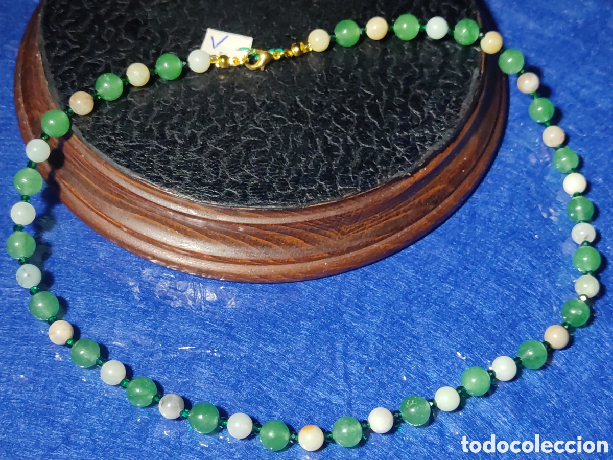 Joyeria: Collar de jadeita y Amazonita natural.*V* - Foto 2