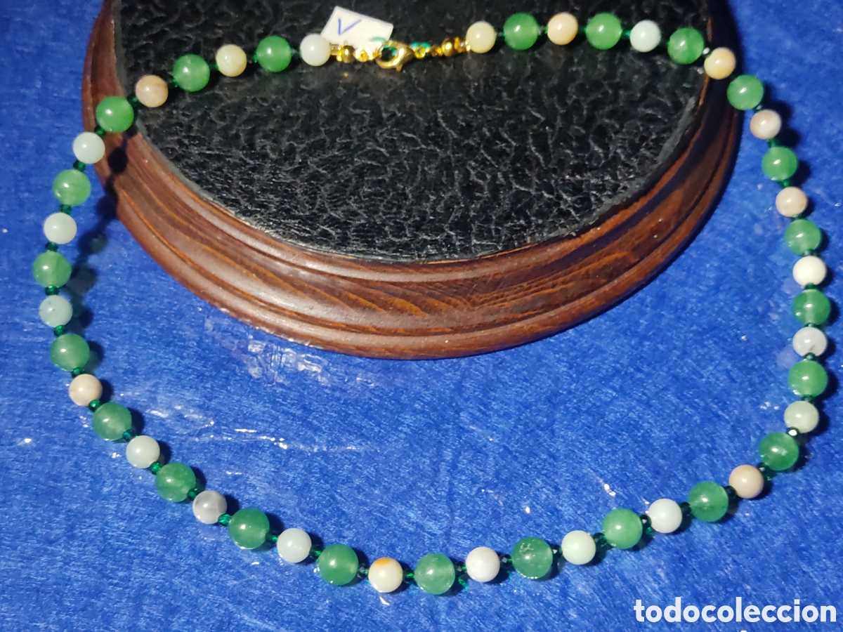 Joyeria: Collar de jadeita y Amazonita natural.*V* - Foto 1