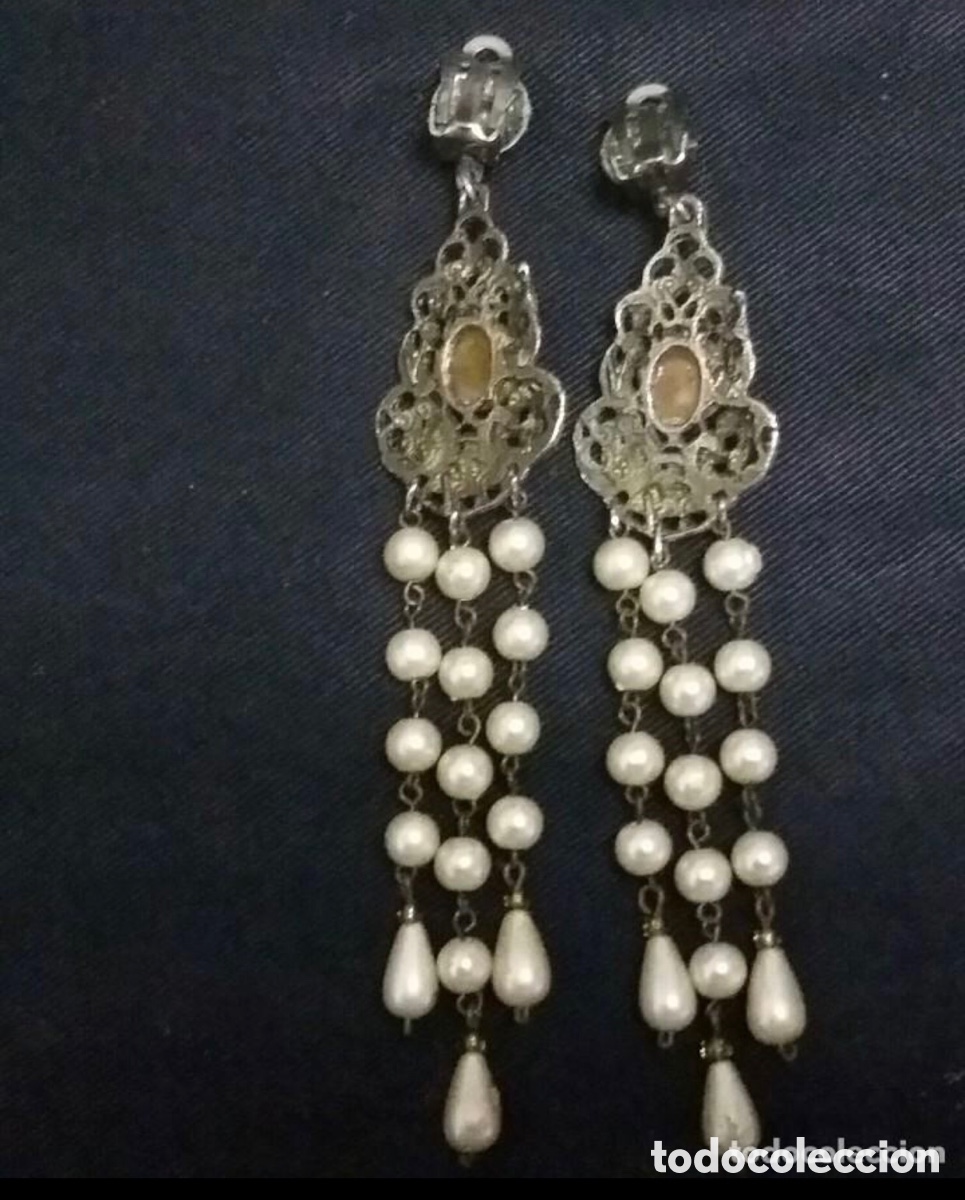 Joyeria: Pendientes de plata y perlas - Foto 2