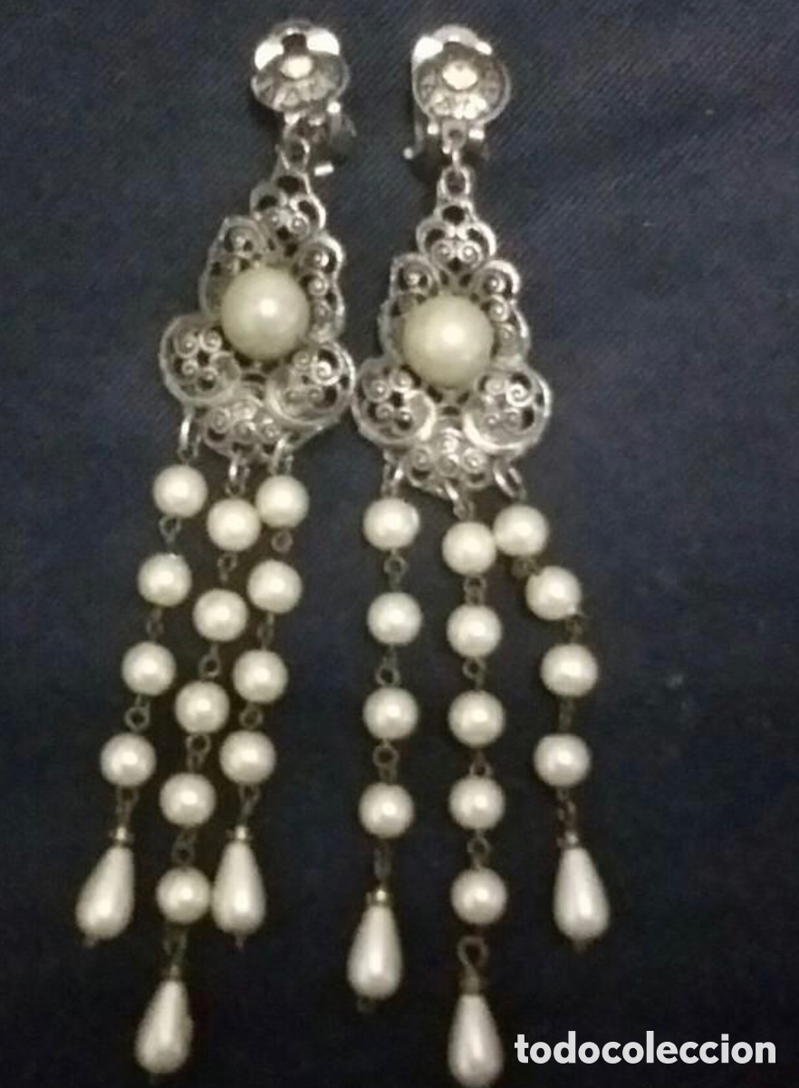 Joyeria: Pendientes de plata y perlas - Foto 1