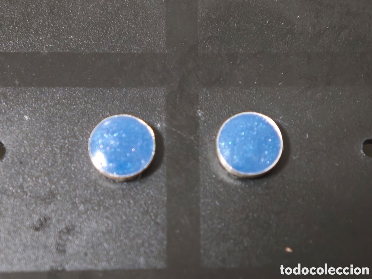 Joyeria: PENDIENTES DE PLATA DE LEY Y PIEDRAS AZUL - Foto 1