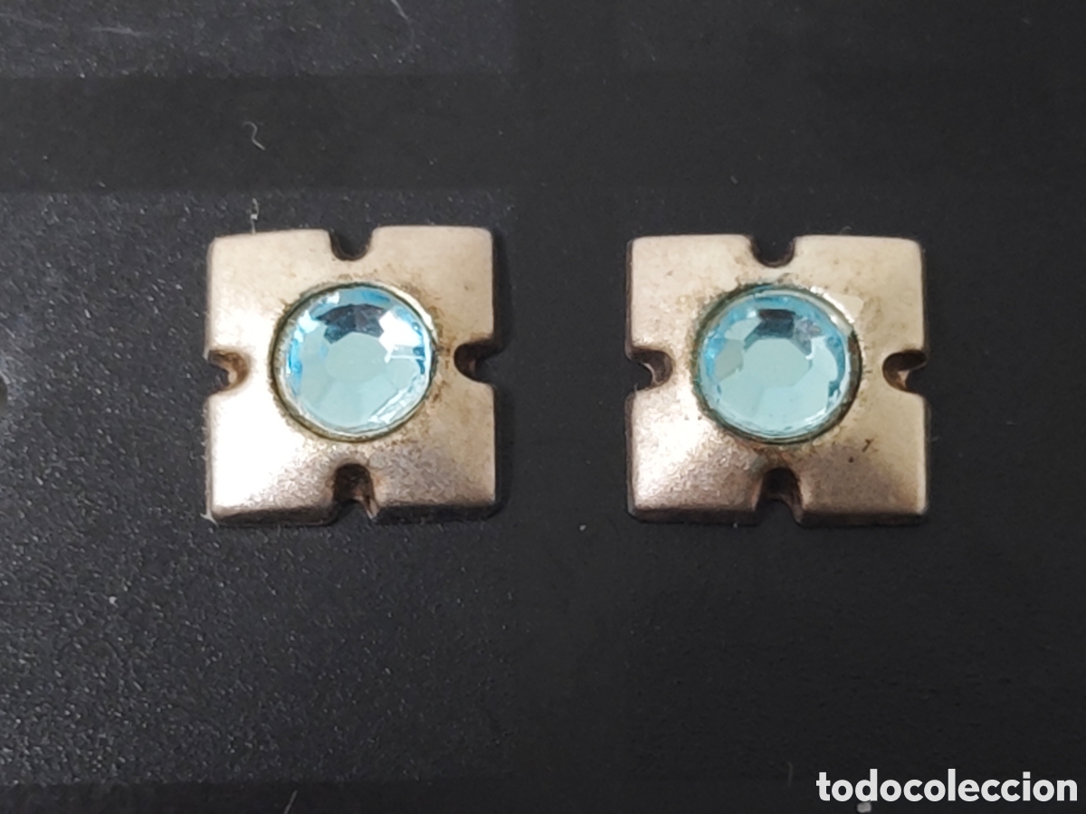 Joyeria: PENDIENTES DE PLATA DE LEY Y PIEDRAS AZUL - Foto 1