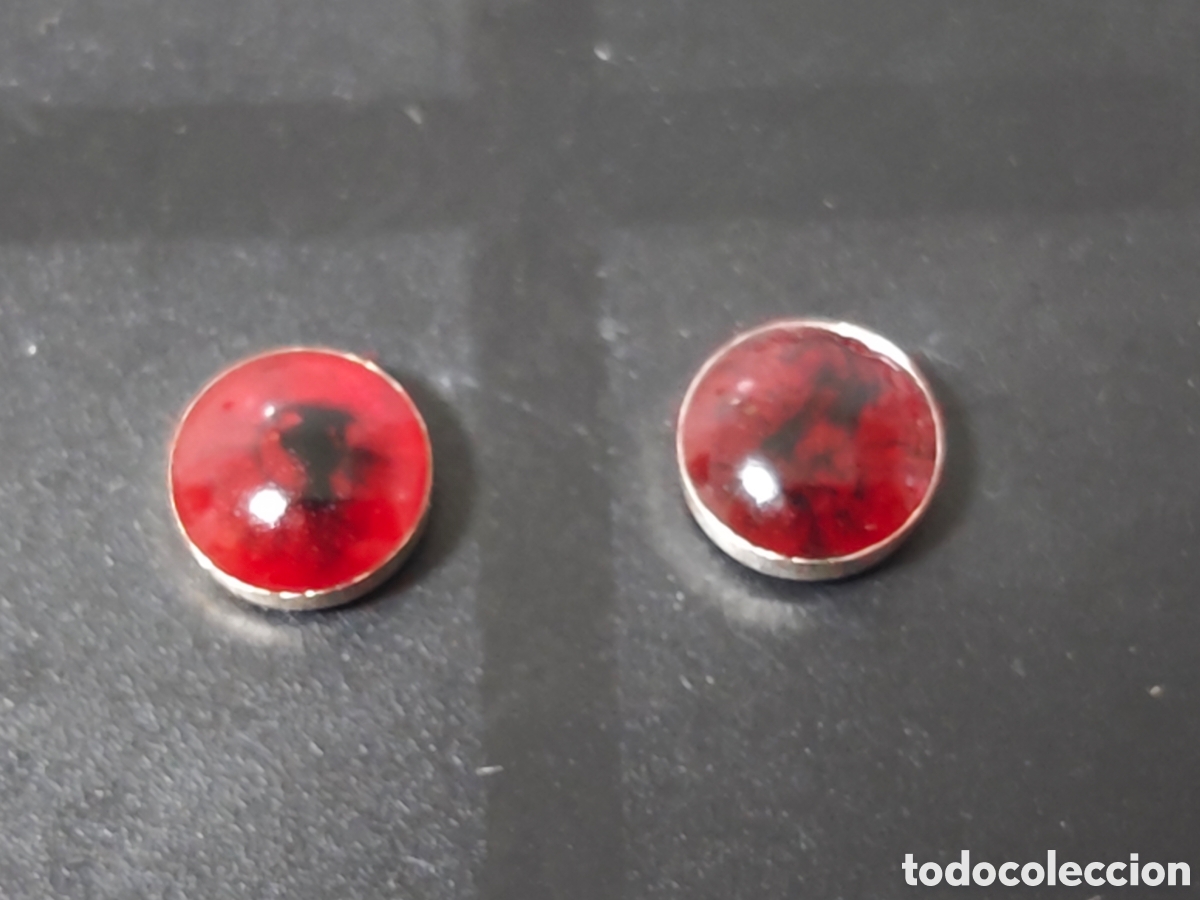 Joyeria: PENDIENTES DE PLATA DE LEY Y PIEDRAS DE COLORES - Foto 1