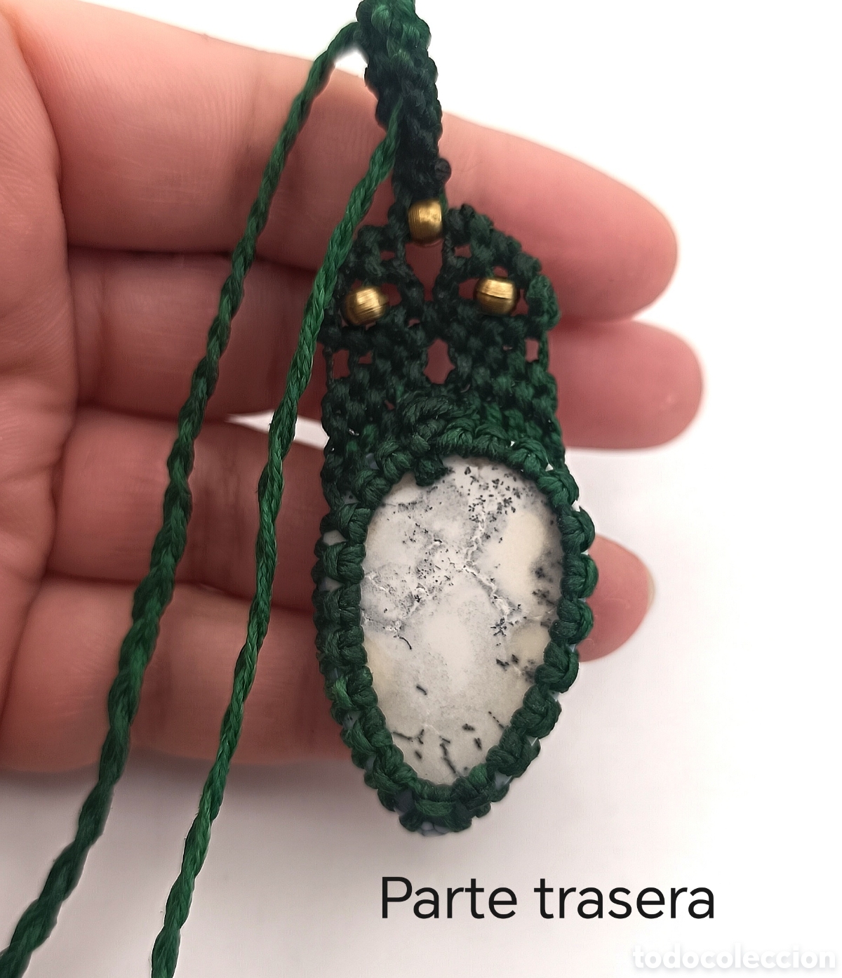 Joyeria: Collar de Macram&eacute; con &Aacute;gata Dendr&iacute;tica - Foto 3