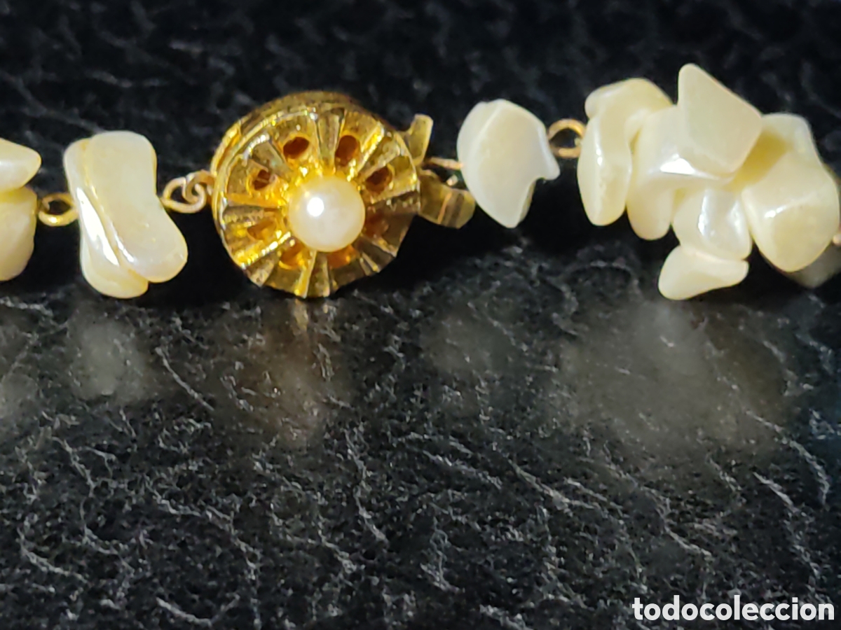 Joyeria: Collar de n&aacute;car,turquesa y perlas.Vintage. - Foto 3
