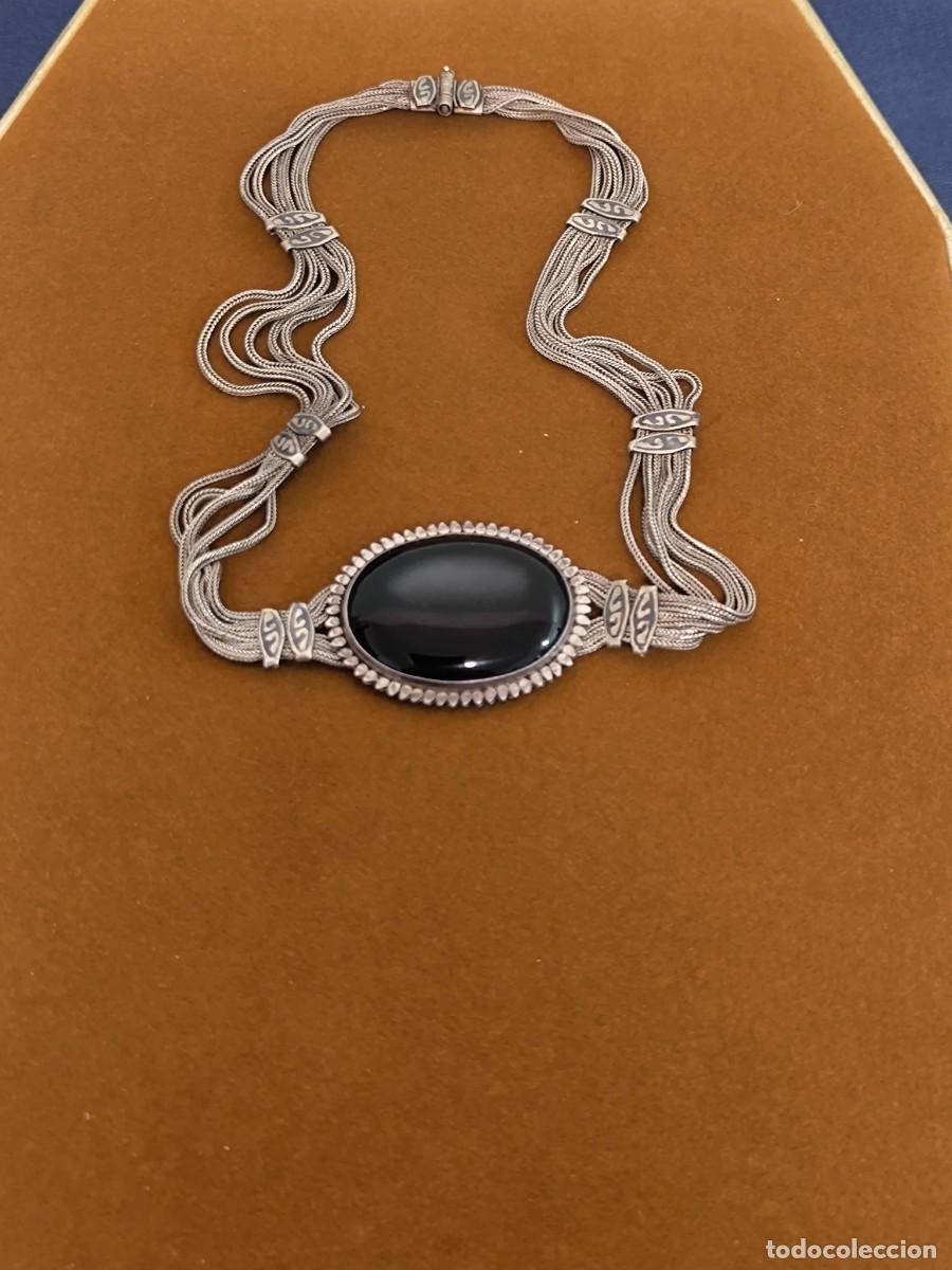 Joyeria: COLLAR EN PLATA Y OVALO EN ONIX NEGRO - Foto 1