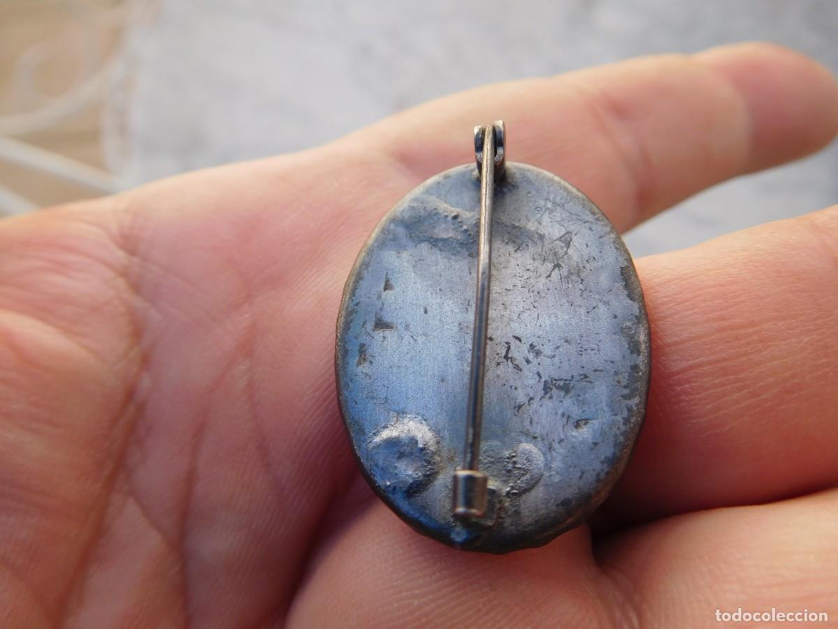 Joyeria: Broche antiguo con esmalte dama - Foto 5