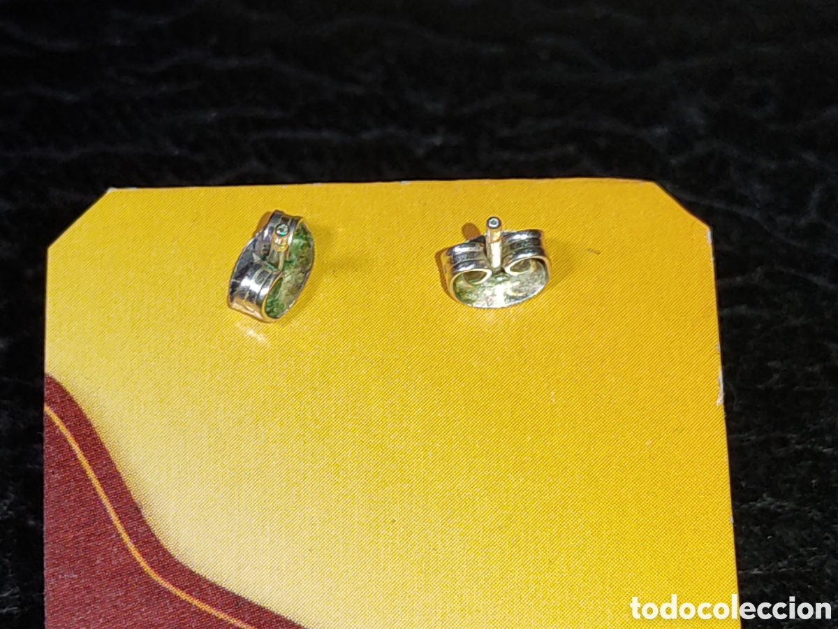 Joyeria: Pendientes cuentas con circonitas.Vintage. - Foto 4