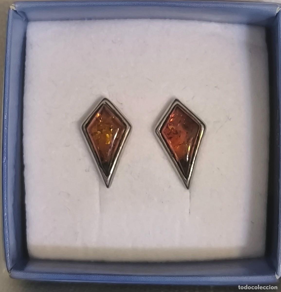 Joyeria: Vendo sencillos pendientes de plata 925 y ambar - Foto 3